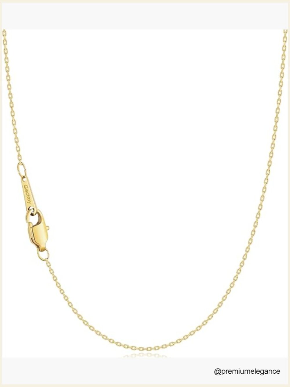 Dainty Cable Chain Necklace Thin 16-24 Inch Stainless Steel Lobster Clasp